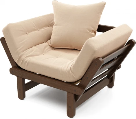 Кресло Arsko Сламбер орех бежевый велюр