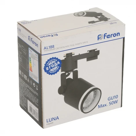 Трековый светильник однофазный 15W 220V Feron AL188 48707