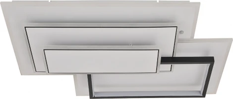 Потолочная люстра светодиодная Escada Stage 10231/5LED 145Вт ИК-пульт, металл/акрил, белый/черный (регулировка яркости, 220V)