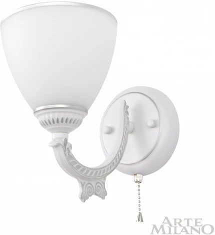 Бра с выключателем Arte Milano AM342837 342837/1W WT+SL (220V)