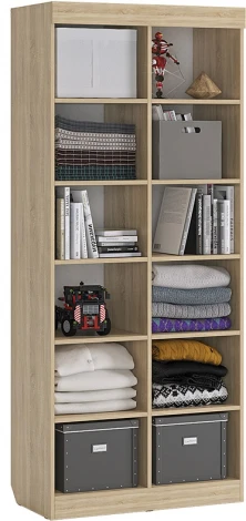 Энерджи Стеллаж Mebelson (ЛДСП/Дуб сонома,Белый) арт.MDE-03.1623