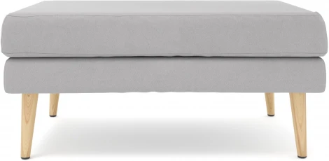 Банкетка Arsko Корс 1 светло-серый велюр