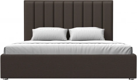 Кровать интерьерная Афродита 180 (Коричневый/Рогожка) Лига Диванов арт.123056