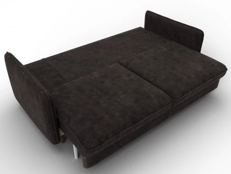 Диван прямой Лига-064 НПБ (ДСП/Дерево/Велюр/Коричневый) Лига Диванов 129625