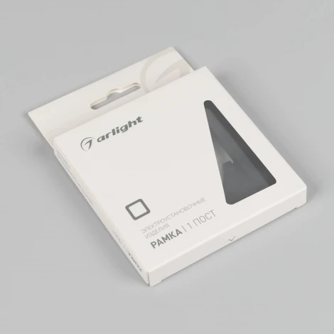 Рамка пластиковая FRM-PERIO-PL-1-BK (Arlight) 049689