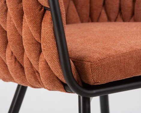 Набор 2 шт стул обеденный DOBRIN MATILDA (оранжевая ткань (LAR 275-27))