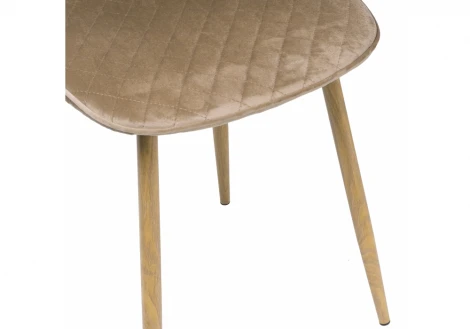 Стул Woodville на металлокаркасе Capri dark beige / wood 11841