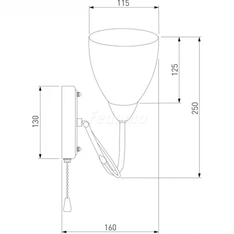 Бра Eurosvet Natalie 30130/1 хром