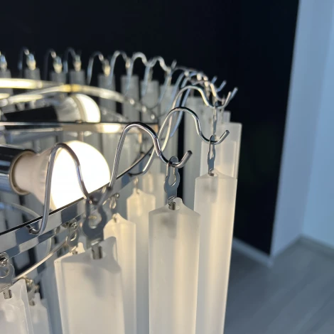 Подвесная люстра каскадная Eich Chandelier Nova 9 D65 Nickel ImperiumLoft 40,1594 (185377-22) (220V, на цепи)