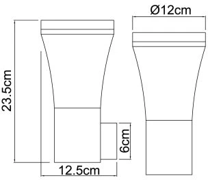 Настенный фонарь уличный Globo Alido 34570 (LED, 220V, IP44)