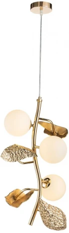 Подвесной светильник Alfa Light F3224-68 (220V, на проводе, шарики, листья)