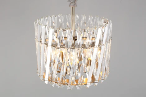 Подвесная люстра Aployt Verene APL.808.13.05 (220V, хрусталь, на цепи, свеча, круглые)