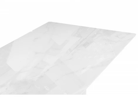 Кухонный стол Woodville Мален 240x110 белый мрамор / белый
