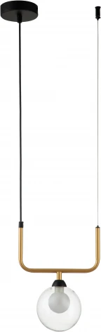 Подвесной светильник Piano V000172 (11021/1P Clear) (220V, на проводе, шар)