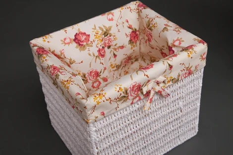 Тумба с корзиной и 3 ящиками Secret De Maison ARC 3 (mod. HX16-828 S ) butter white (слоновая кость) (дерево павловния, мдф)