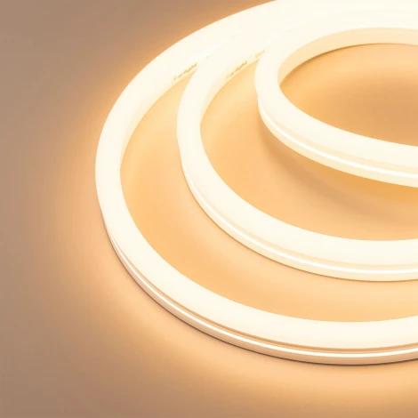 Светодиодная лента герметичная MonLIGHT-SIDE-X336-12x24mm 230V Warm2400 (11 W/m, IP65, 50m, wire x1) (Arlight, Грибовидная форма) 055521