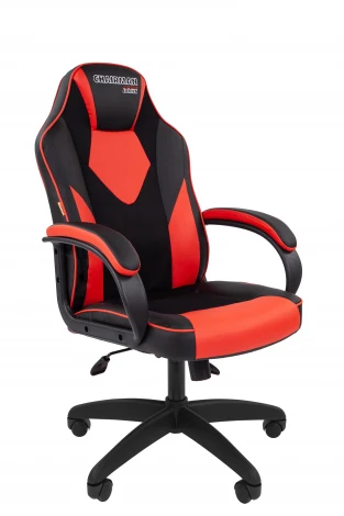 Кресло Chairman game 17 Россия экокожа черный/красный 7213494