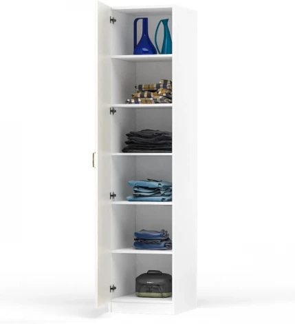 Шкаф-пенал Mobi Ливерпуль белый / ясень ваниль 357762