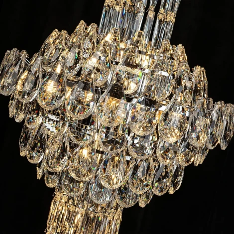 Подвесная люстра хрустальная Modelux MODELUX ML.8861.39P CR