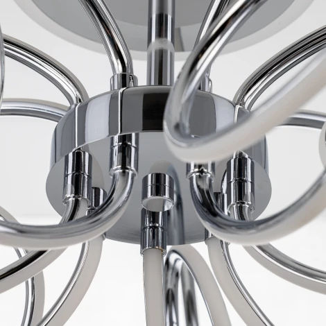 Потолочная люстра RGB на штанге Citilux Salma Smart CL224A171 (LED, 220V, голосовое управление, пульт управления, управление смартфоном, умный дом - Алиса, Маруся, Экосистема Сбер)