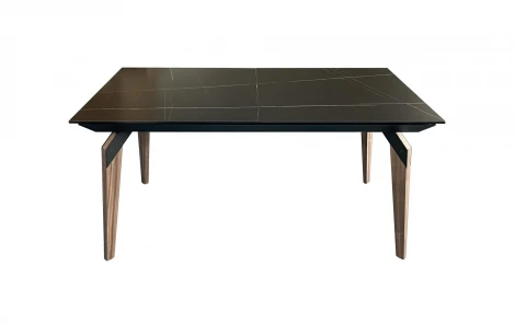 Стол обеденный IST-CASA раскладной Лацио MC20022DT, 160(210)х90х76 см, черный мрамор