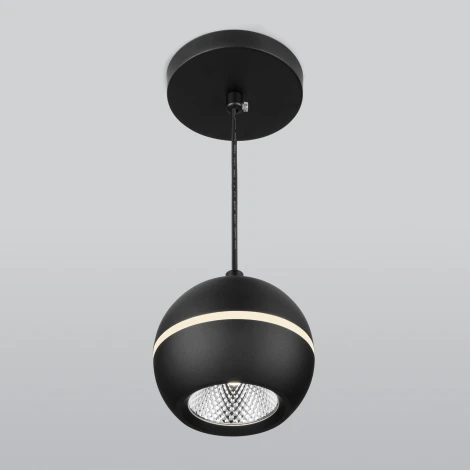 Подвесной светильник светодиодный Черный Elektrostandard DLS023 (220V, на проводе, шар)