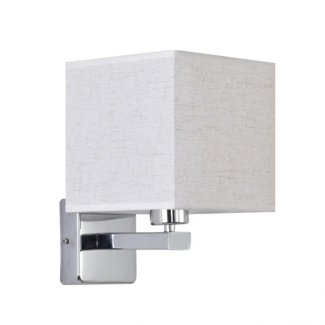 Бра Lumion Norman 8360/1W хром/бежевый металл/текстиль E27 60W 240V