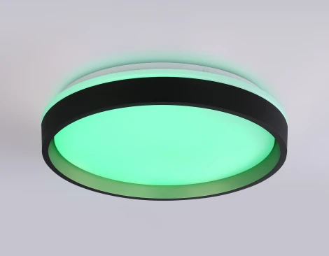 Потолочный светильник RGB круглый светодиодный с пультом Ambrella ORBITAL FZ604 (220V, круглые)