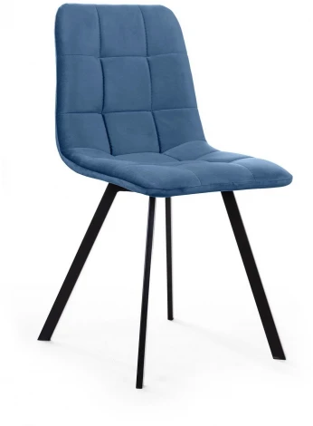 Стул UNO, бархат синий 29/ чёрный профиль Top Concept UNO 74735