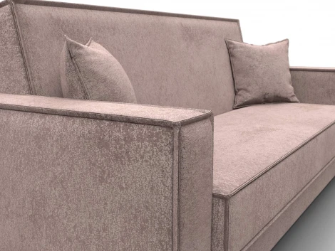 Диван-книжка Куба (ДСП,ЛДСП/Пластик/Велюр/Бежевый) Лига Диванов 127455