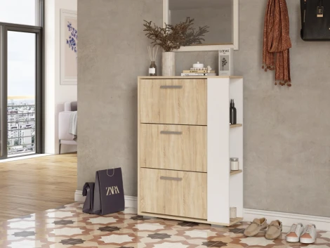 Обувница Эдеа-1 (Эдеа-1 сонома / белый) Woodville арт.563550