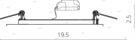 Встраиваемый точечный светильник Arte Lamp Rigel A7616PL-2WH (LED, 220V)