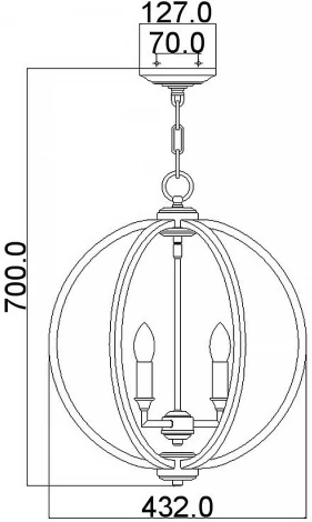 Подвесной светильник Feiss FE-CORINNE-3P-M