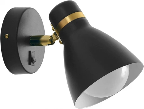 Спот Arte Lamp Fafnir A5047AP-1BK (220V, выключатель)