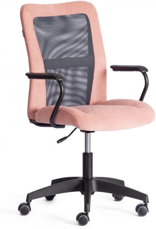 Кресло STAFF Tetchair (Флок,Ткань/Розовый,Серый) арт. 21455