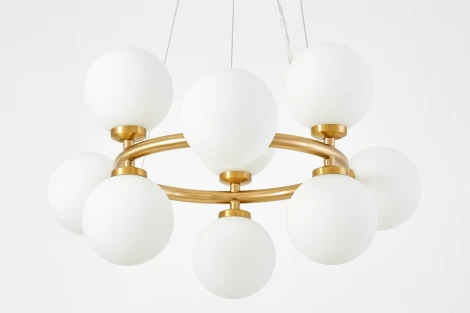 Подвесной светильник Lumina Deco Marsiada LDP 6033-9 MD (220V, на тросе, шарики, молекулы)