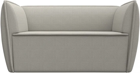 Диван кухонный прямой Бергамо 2-х местный (Бежевый/Рогожка) Лига Диванов арт.123741