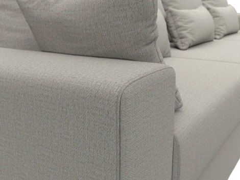 Диван прямой Майами Long (Бежевый/Рогожка) Лига Диванов арт.122679