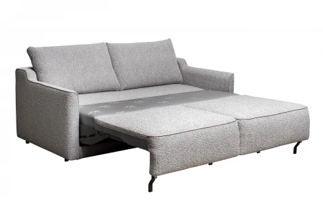 Диван Портофино(Portofino) 200 двухм раскл с кантом букле серый Garda Decor PORTOFINO-200-Orso Ser+Enzo902
