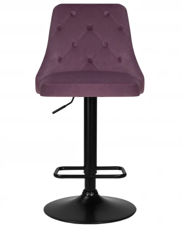 Набор 2 шт стул барный DOBRIN JOSEPH BLACK (пудрово-сиреневый велюр (MJ9-52))