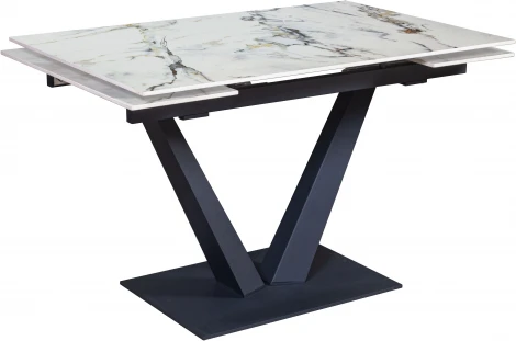 Стол раскладной Top Concept Малибу (120+30+30), керамика глянцевая Ice Jade