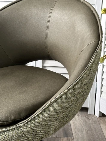 Стул ANABEL 360 град. поворот Зеленый F07-003-01 / MONTECRISTO 8421 / серый каркас, ®DISAUR (арт.621M05765)