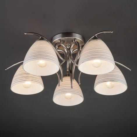 Потолочная люстра Eurosvet Megan 30121/5 сатин-никель (220V)