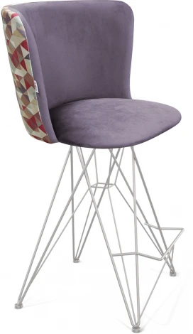 Стул полубарный SHT-ST36-4/S66-1 сумеречная орхидея/хром лак Sheffilton 8621681901