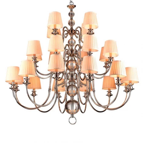 Подвесная большая люстра Newport 3100 31010+12/C без абажуров (220V, на цепи)