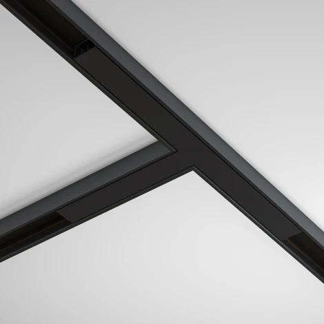 Т- образный коннектор накладной, черный Maytoni Accessories for tracks Basity TRA172CT-11B