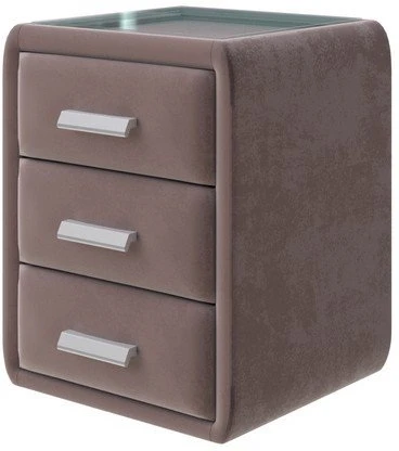 PROxSON Тумба Soft Mebel (Ткань: Велюр Shaggy Chocolate) 51x48