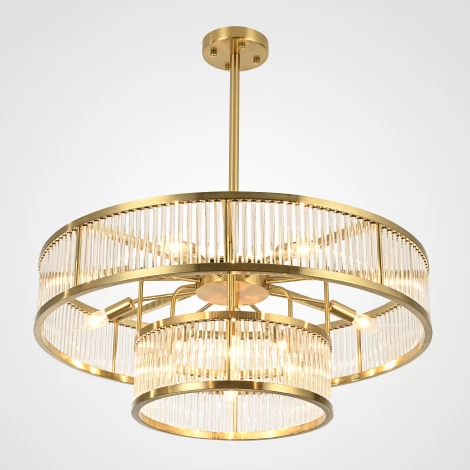 Потолочная люстра на штанге Rh Marais Round Chandelier D80 ImperiumLoft 40,2668 (220V, круглые)