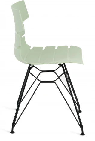 Стул HANSEN (mod. 622N) / 1 шт. в упаковке Tetchair (Пластик,Металл,Экокожа/Черный) арт.20322