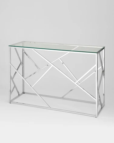 Консоль Stool Group АРТ ДЕКО 120х40 серебро УТ000000892